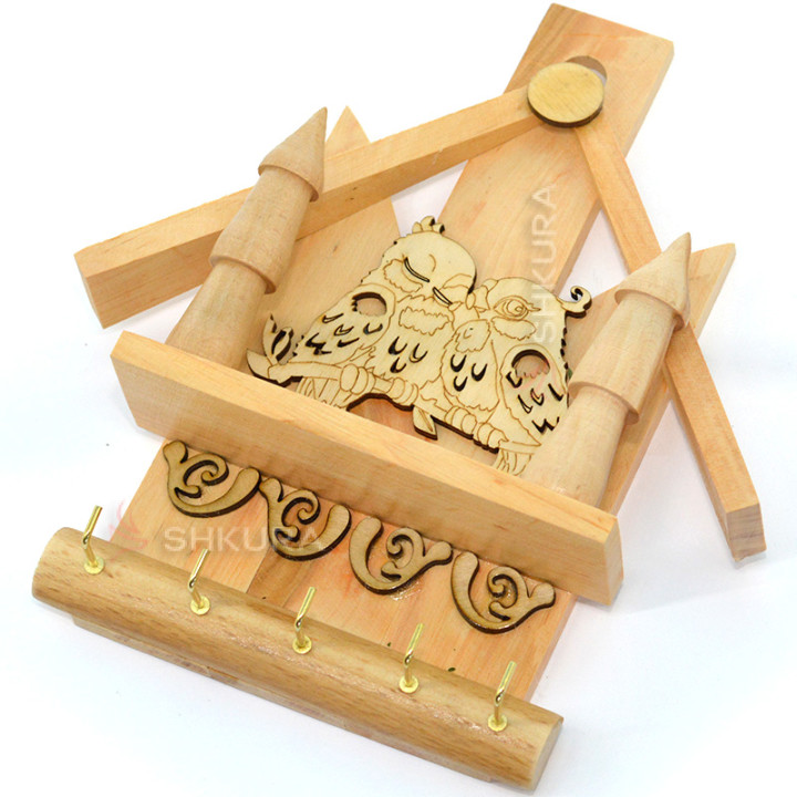 Ключница 17 "Воробьи", 22х22 см
