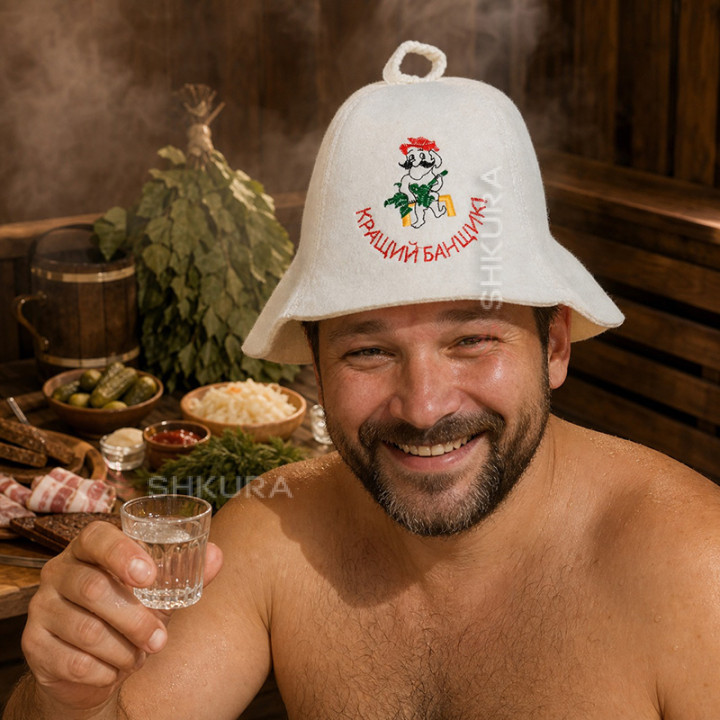 Шапка для бани "Кращий банщик"