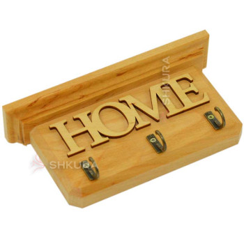 Настенная ключница Ф13 "Home". Светлая