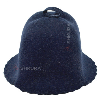 Шапка для бани, синяя