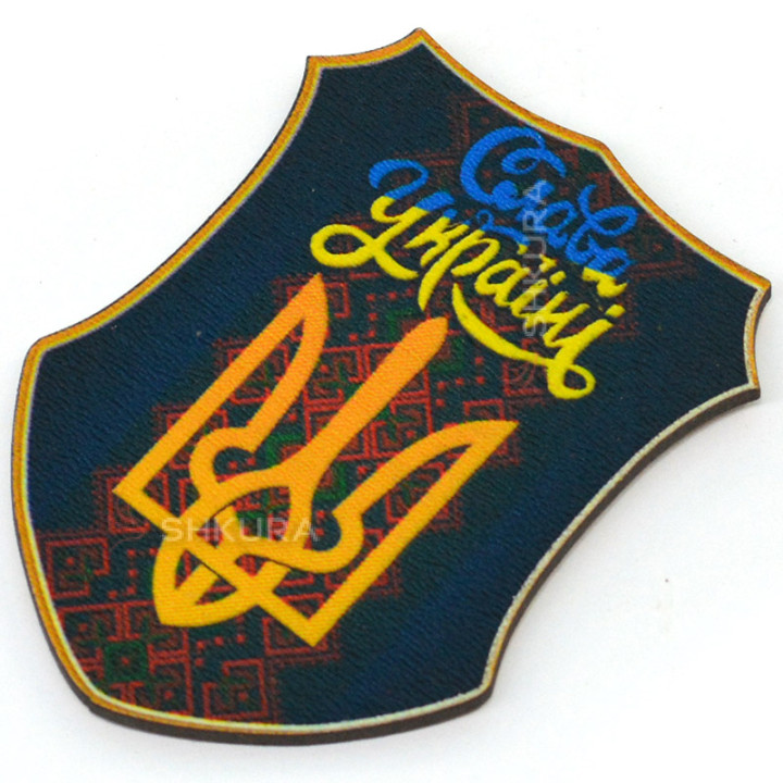 Магніт на холодильник, щит, "Слава Україні", 8х6 см