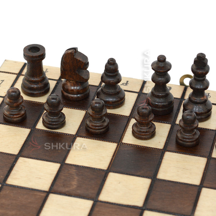 Шахи "Royal mini" 27x27 см, світлі