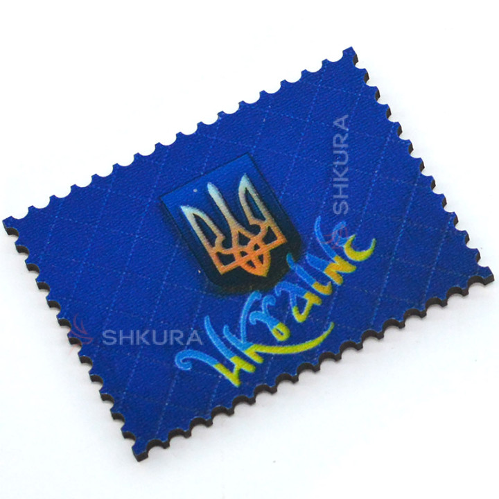 Магніт на холодильник, марка, "Ukraine", 8х6 см