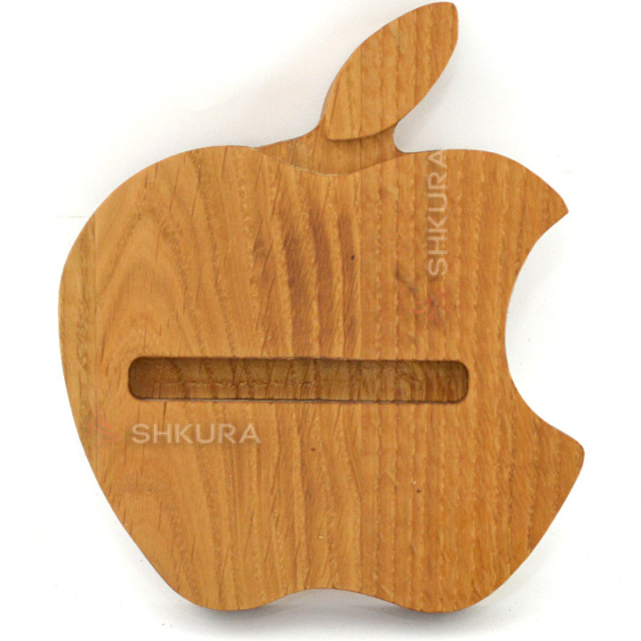 Підставка для телефону "Apple", 13х15 см. Дуб
