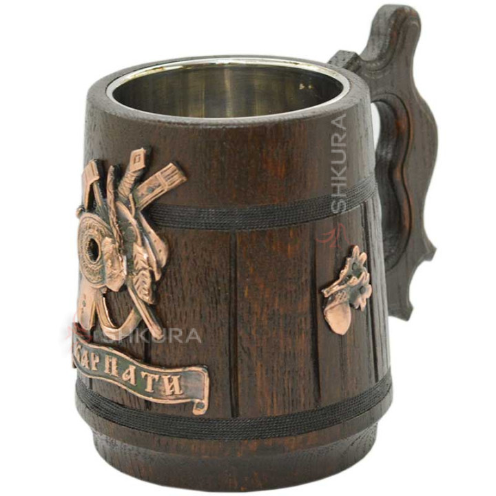 Дерев'яний пивний келих, "Карпати"