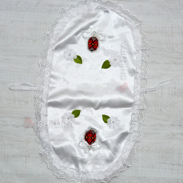 Пасхальная салфетка, декорированая, 50х30 см, крашенки