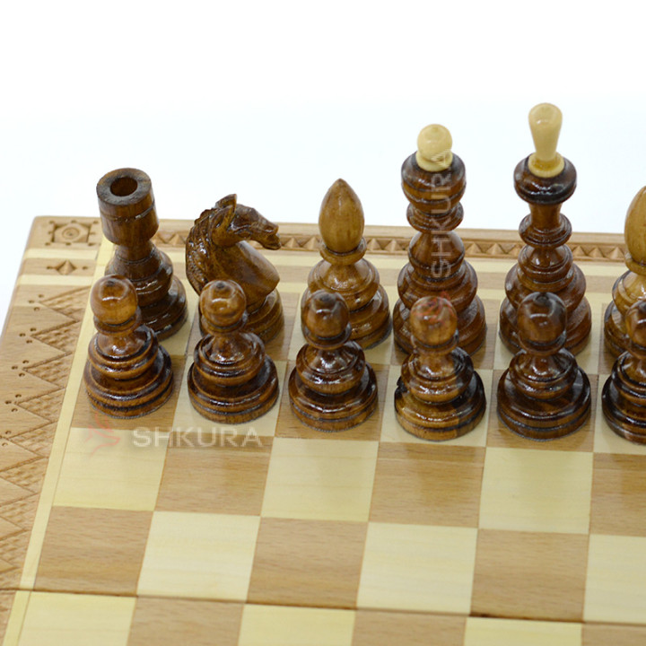 Шахи, шашки, нарди, 29х29 см