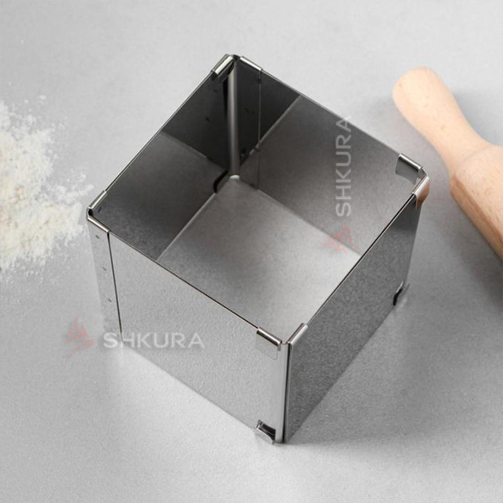 Форма для випікання, квадратна, розсувна, висота 16 см