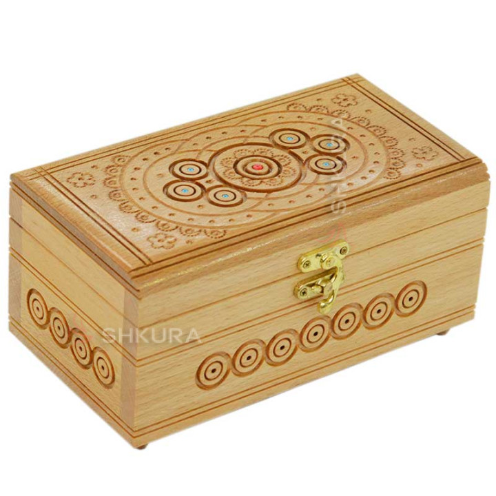 Шкатулка резная Х1, 18х11 см