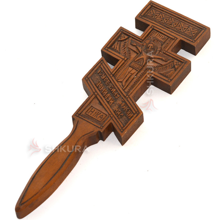 Резной крест, 30х9 см, С45