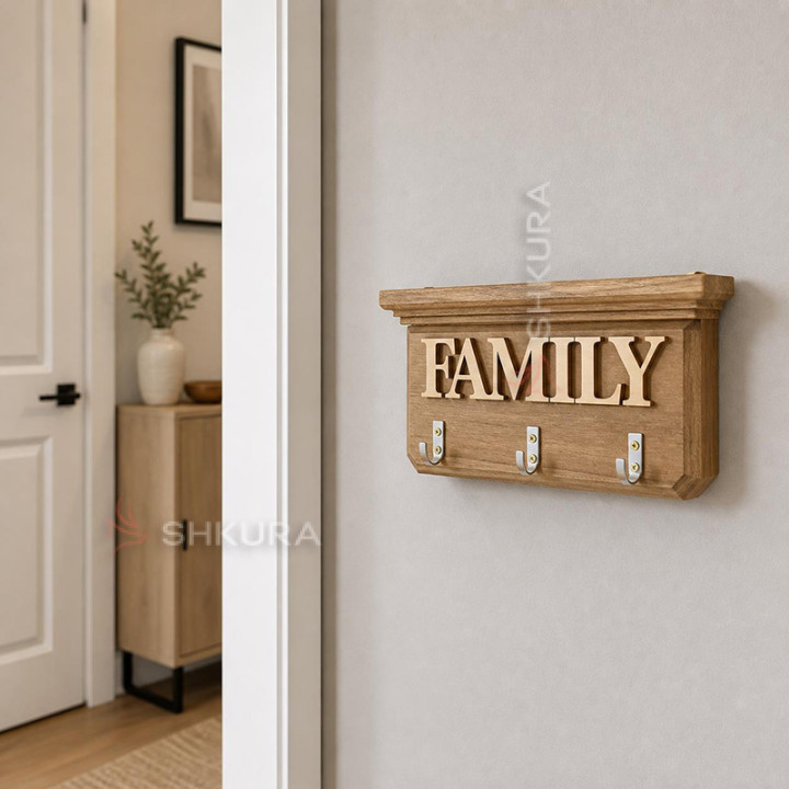 Настінна ключниця Ф14. "Family". Світла