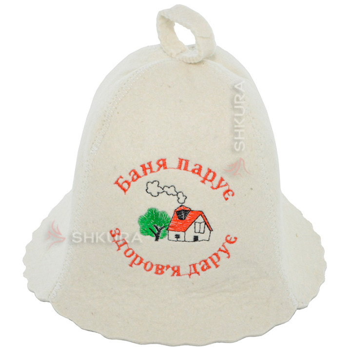 Шапка для бані "Баня парує здоров'я дарує"