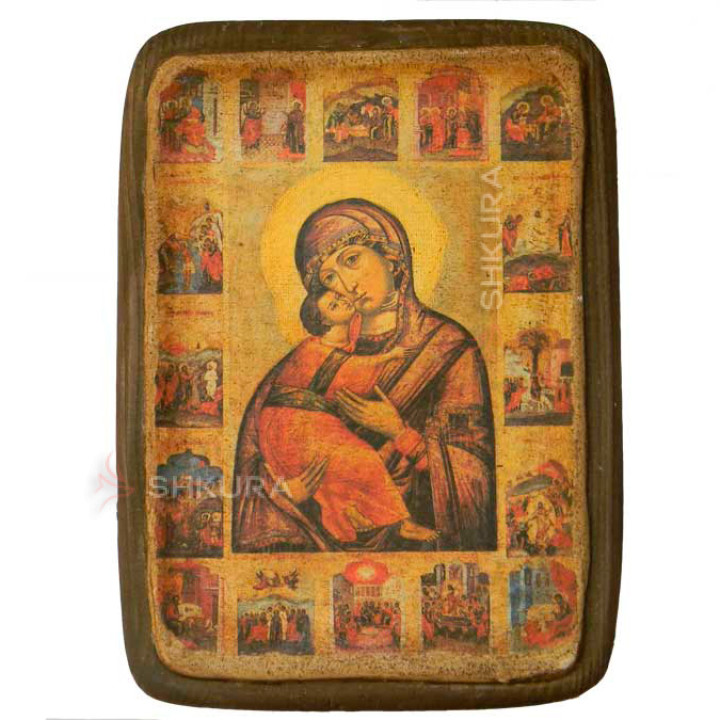 Икона Богородица Умиление ХVII в.