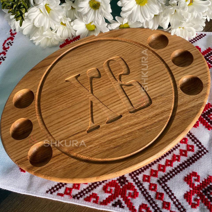 Доска для подачи пасхи и пасхальных яиц 35х25 см