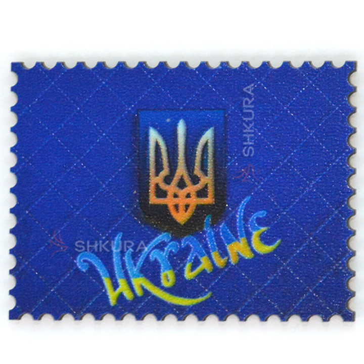 Магніт на холодильник, марка, "Ukraine", 8х6 см