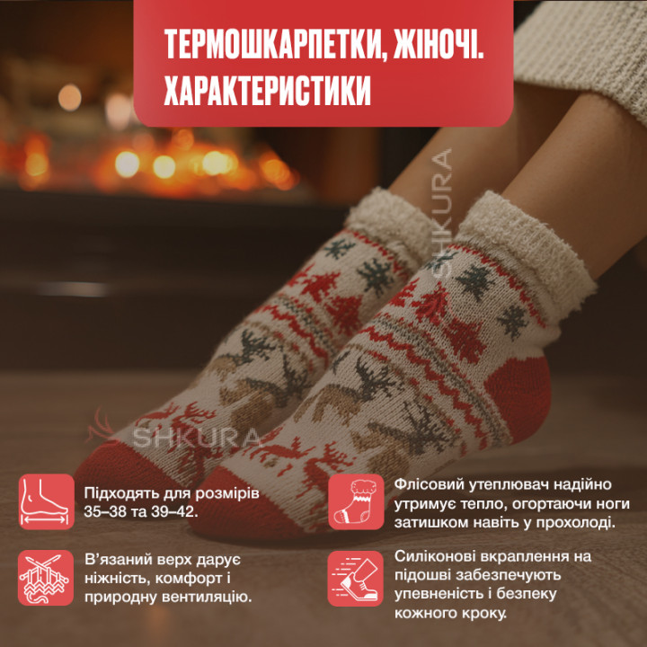 Термо шкарпетки, жіночі 11