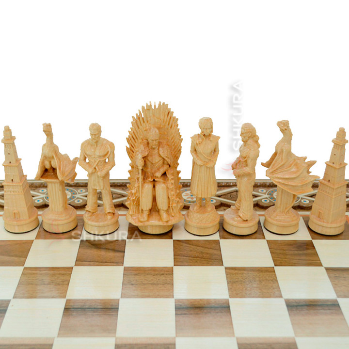 Шахматы "Игра престолов". Game of thrones. 50х50 см. Бисер