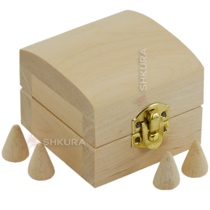 Шкатулка для декупажа с замком, 6х6 см