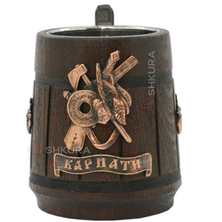 Дерев'яний пивний келих, "Карпати"